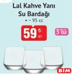 LAV LAL KAHVE YANI SU BARDAĞI 95 CC 3'LÜ LAV LAL KAHVE YANI SU BARDAĞI 95 CC 3'LÜ